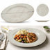 Thumbnail image #4 for Grove 11-Inch Round Wide Rim Melamine Dinner Plate, Buff