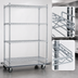 Thumbnail image #3 for EAGLEbrite 4-Tier Wire Shelving Dolly Truck, 60
