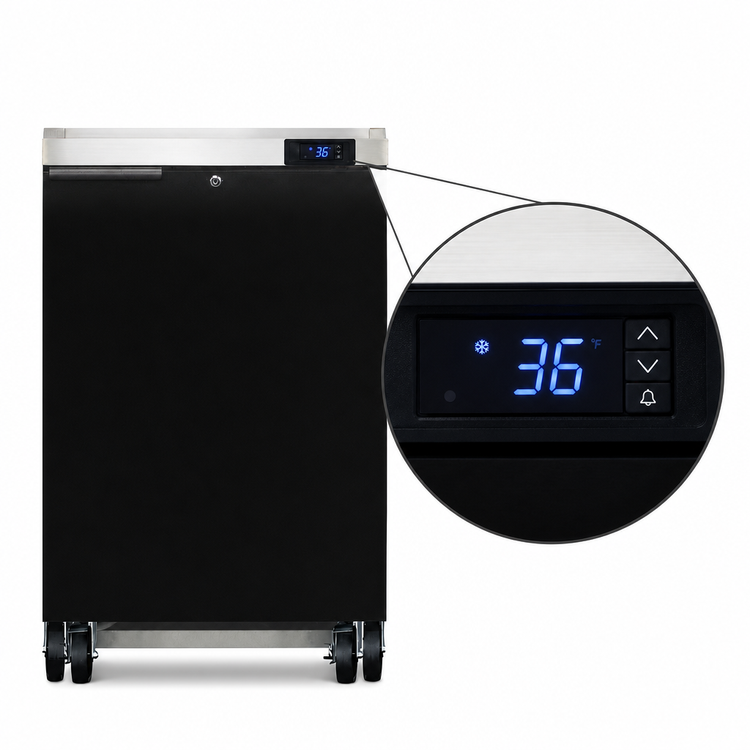 Product image #3 for Continental Refrigerator 24-Inch One-Door Back Bar Cooler with Stainless Steel Top and R-290 Refrigeration