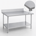 Thumbnail image #3 for Duke 30 x 30 Inch 16-Gauge 400 Series Stainless Steel Work Table with 5-Inch Riser and Undershelf