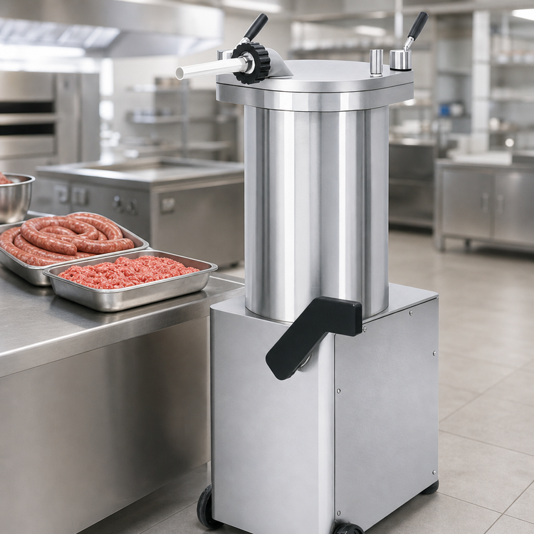Product image #3 for Trento Automatic Vertical Hydraulic Piston Sausage Stuffer, 65 lb Capacity, 208-220V, 3-Phase