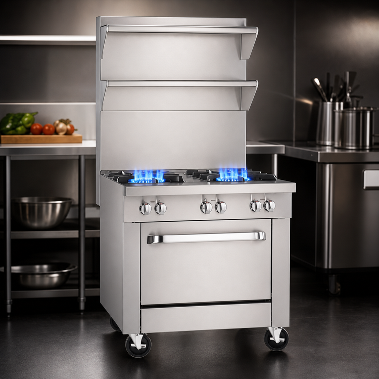 Product image #3 for Southbend Platinum P16C-X 16-Inch Heavy Duty Gas Range with 2 Open Burners and Cabinet Base