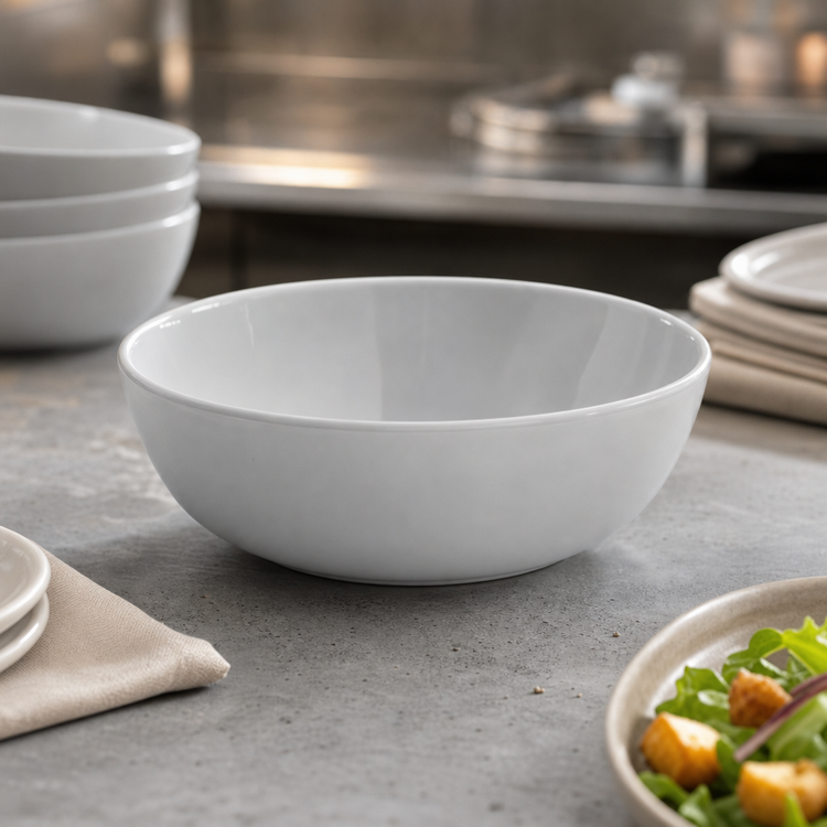 Product image #3 for American Metalcraft Crave Collection 24 oz Round Melamine Bowl, Cloud