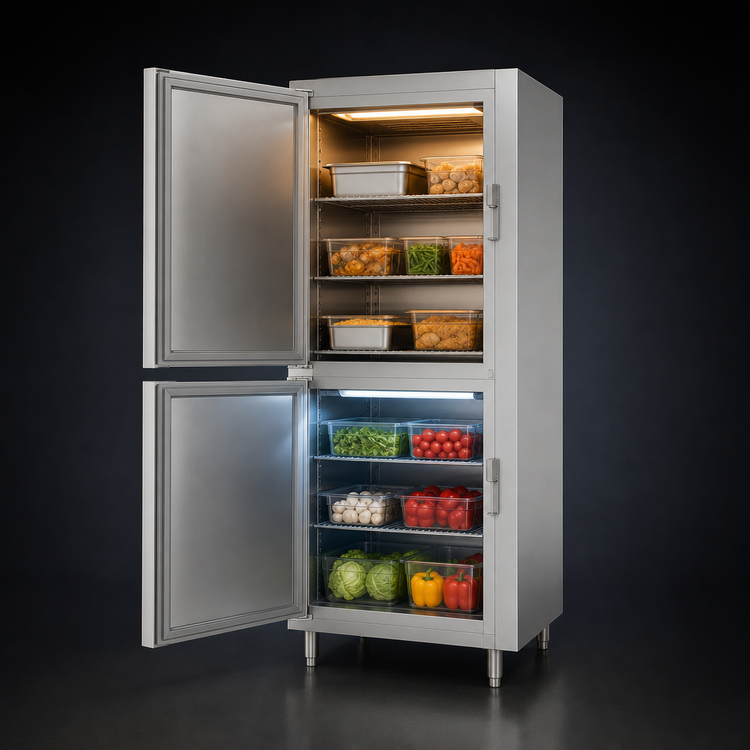 Product image #4 for Victory UltraSpec Extra Wide Dual Temp Reach-In Warmer/Refrigerator, 1-Section, Self-Contained