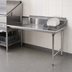 Thumbnail image #3 for BlendPort® 84-Inch Straight Clean Dishtable, Right-Hand, 16-Gauge 300 Series Stainless Steel, 10-Inch Backsplash