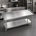 Thumbnail image #3 for Advance Tabco 72 Inch Stainless Steel Equipment Stand with 14 Gauge 304 Top and Adjustable Undershelf