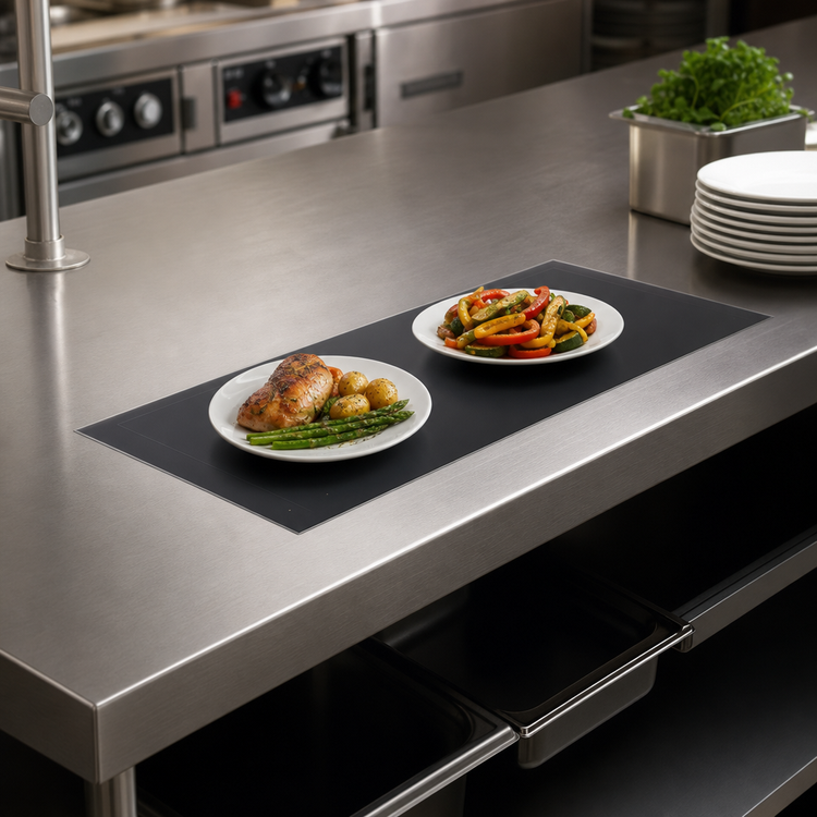 Product image #3 for Vollrath 26-Inch Flush Mount Drop-In Heated Shelf with Dual Warming Zones, 120V