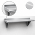 Thumbnail image #3 for Advance Tabco Wall-Mounted Stainless Steel Shelf, 24 x 10 Inches, 16 Gauge, Satin Finish
