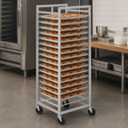 Thumbnail image #3 for Channel Manufacturing 553A Mobile Aluminum Donut Screen Rack, 15-Screen Capacity, for 23 x 33-Inch Screens