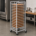 Thumbnail image #3 for Channel Manufacturing Aluminum Mobile Donut Screen Rack for 23 x 33 Screens, 15-Screen Capacity, 64-Inch High