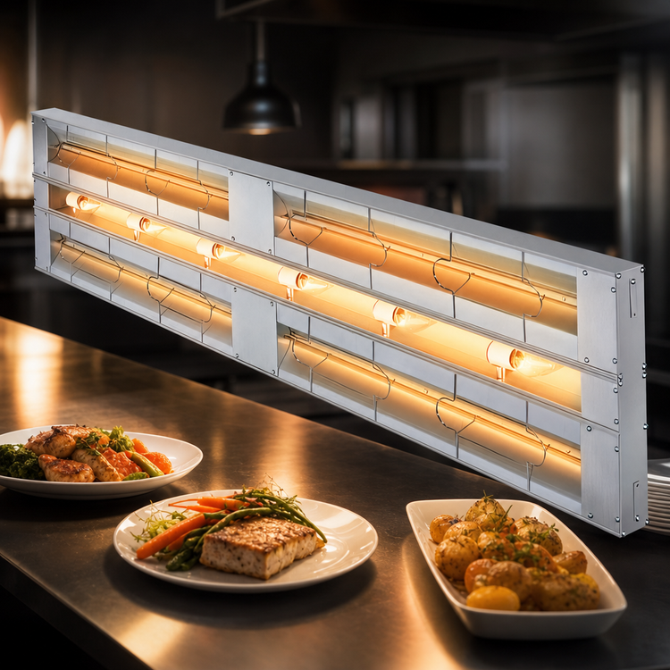 Product image #3 for Hatco Glo-Ray 48-Inch Double Lighted Infrared Strip Heater