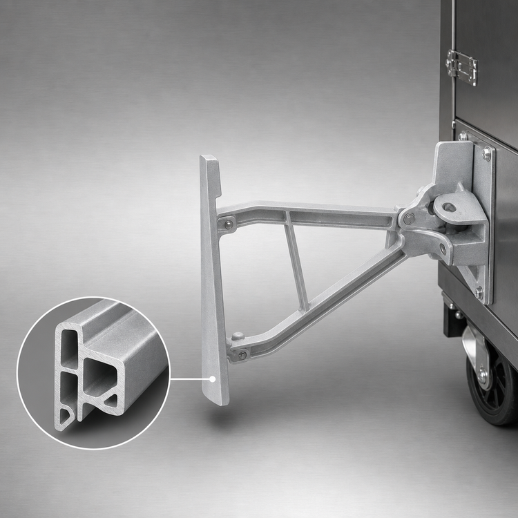 Product image #3 for Cres Cor Extruded Aluminum Tow Bar Assembly for Heated Cabinets