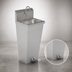 Thumbnail image #3 for John Boos Pro-Bowl Floor-Mount Stainless Steel Hand Sink with Tapered Pedestal, 14 x 10 x 5 Bowl