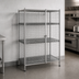 Thumbnail image #3 for Metro Super Erecta Stationary Stainless Steel Security Cage, 38-1/2 x 27-1/4 x 66-13/16 Inches