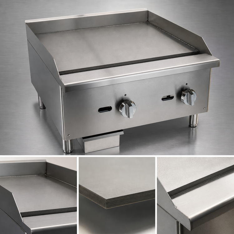 Product image #3 for Comstock-Castle 16-Inch Countertop Gas Griddle, Manual Control, 30,000 BTU