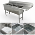 Thumbnail image #3 for Advance Tabco 3-Compartment Fabricated Sink with 18-Inch Right Drainboard, 16 Gauge 304 Stainless Steel