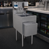 Thumbnail image #3 for Glastender Freestanding Underbar Hand Sink Unit, 12-Inch Wide, Stainless Steel, with Faucet, Soap & Towel Dispensers