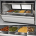 Thumbnail image #3 for Howard-McCray 72-Inch 4-Well Full-Service Hot Food Display Case, Wet/Dry, White Exterior, Stainless Steel Interior, 120/240V