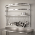Thumbnail image #3 for Advance Tabco SWT-84 Table-Mounted Semi-Circular Stainless Steel Pot Rack with 18 Hooks & Utensil Rack