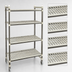 Thumbnail image #3 for Camshelving Elements XTRA Series 4-Shelf Vented High Density Top Rail Mobile Starter Unit, 18 x 42 x 80 Inches, Speckled Gray