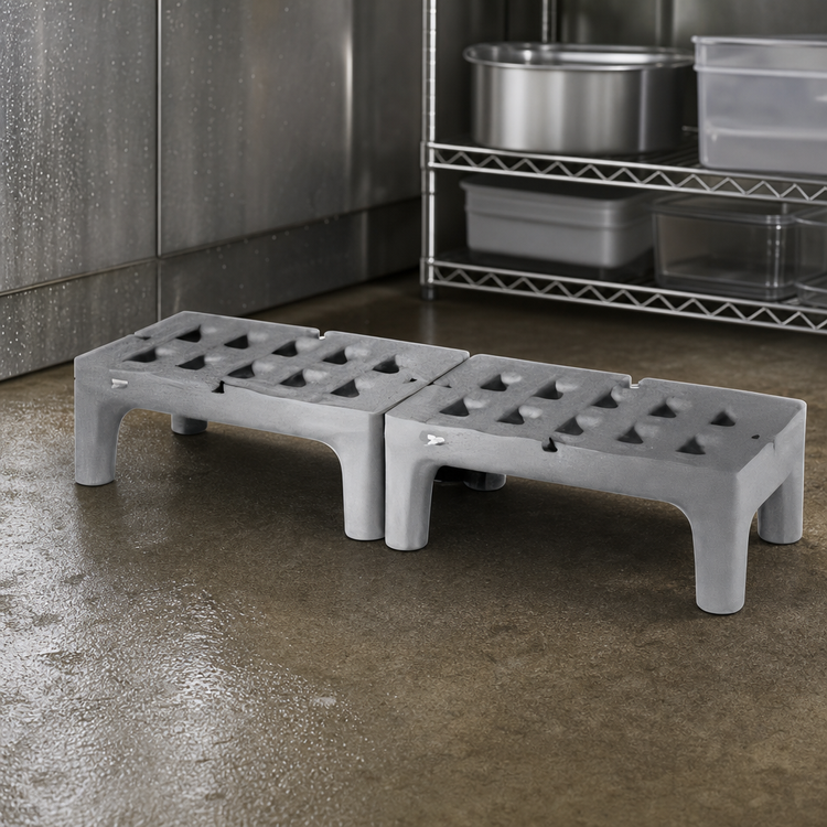 Product image #3 for Metro Bow-Tie 30 Inch x 22 Inch x 12 Inch Slotted Polyethylene Dunnage Rack