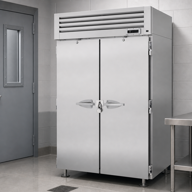 Product image #3 for Turbo Air PRO Series Two-Section Correctional Facility Reach-In Refrigerator, 47.73 Cu. Ft., Top Mount