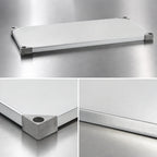 Thumbnail image #3 for Metro Super Erecta 2124FG Solid Galvanized Steel Shelf, 24"W x 21"D, 18-Gauge, Raised Ship's Edge