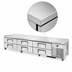 Thumbnail image #3 for True 110-Inch Wide 6-Drawer Refrigerated Chef Base with Stainless Steel Top