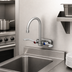 Thumbnail image #3 for T&S Brass Wall-Mount Workboard Faucet with 4-Inch Centers and 5-3/4-Inch Swivel Gooseneck Nozzle