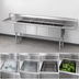 Thumbnail image #3 for Advance Tabco 4-Compartment Fabricated Stainless Steel Sink with 18-Inch Left and Right Drainboards, 18 x 18 x 14 Bowls