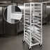 Thumbnail image #3 for Channel UTR-10 Standard Series Aluminum Bun Pan / Steam Table Pan Rack, 10 Pair Capacity, 20.5 x 26 x 70 Inch