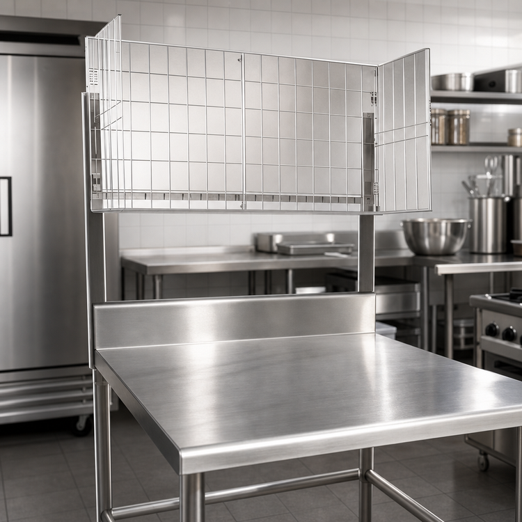 Product image #3 for John Boos Stainless Steel Table-Mount Meat Boat Rack, 36 x 12 x 25 Inches