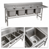 Thumbnail image #3 for Advance Tabco Regaline 4-Compartment Sink with Right-Hand Drainboard, 20