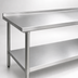 Thumbnail image #3 for Eagle Spec-Master 84-Inch x 30-Inch Stainless Steel Work Table with 1-1/2-Inch Rear Up-Turn and Undershelf