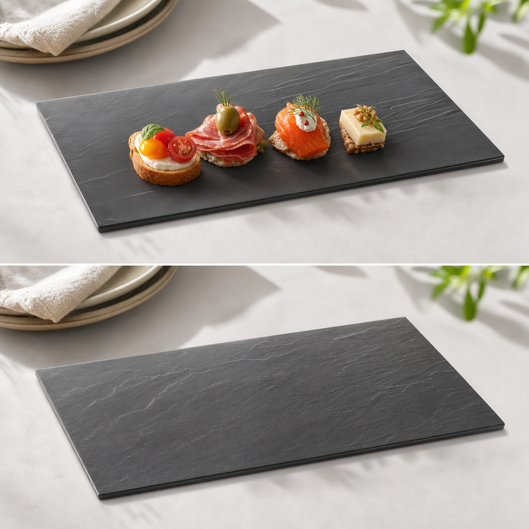 Product image #4 for Melamine Reversible Rectangular Display Platter, 20 7/8 x 12 3/4 Inches