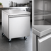 Thumbnail image #3 for Aurora 27-Inch Undercounter Reach-In Refrigerator, 1-Section, 6.3 Cu. Ft., Solid Door, Rear-Mounted Self-Contained, Stainless Steel