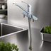 Thumbnail image #3 for T&S Brass B-2731-LH Low-Lead Single Lever Deck Mount Faucet with 9-Inch Swivel Spout and Flexible Supplies