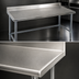 Thumbnail image #3 for Eagle Group Spec-Master Marine Series Stainless Steel Work Table with 4-1/2-Inch Backsplash, 84 x 30 Inches