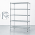 Thumbnail image #3 for Quantum 42-Inch x 30-Inch x 54-Inch Stationary Wire Shelving Starter Kit, 5 Shelves, 304 Stainless Steel