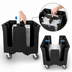 Thumbnail image #3 for Vollrath Traex Adjustable Square Dish Caddy for 9-5/8 to 10-5/8 Inch Plates/Bowls, 4-Stack, Black