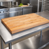 Thumbnail image #3 for John Boos Northern Hard Rock Maple Edge Grain Flat Top Wood Work Table Top, 132 x 60 x 2-1/4 Inches