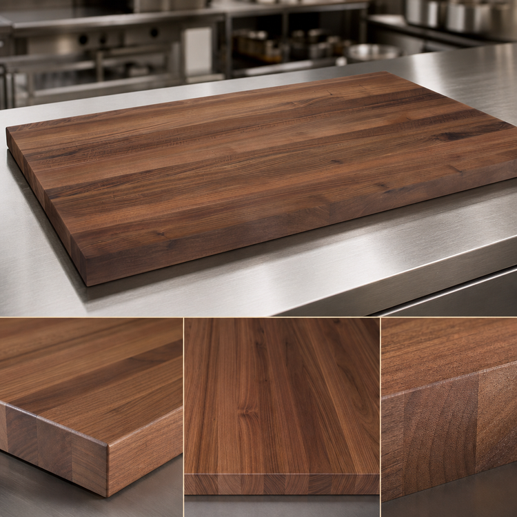 Product image #3 for Boos Block American Black Walnut Edge Grain Kitchen Countertop with Varnique Finish