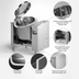 Thumbnail image #3 for Cucimix UCBTE018V1 18 Gallon Electric Tilting Skillet Braising Pan with Automatic Mixer