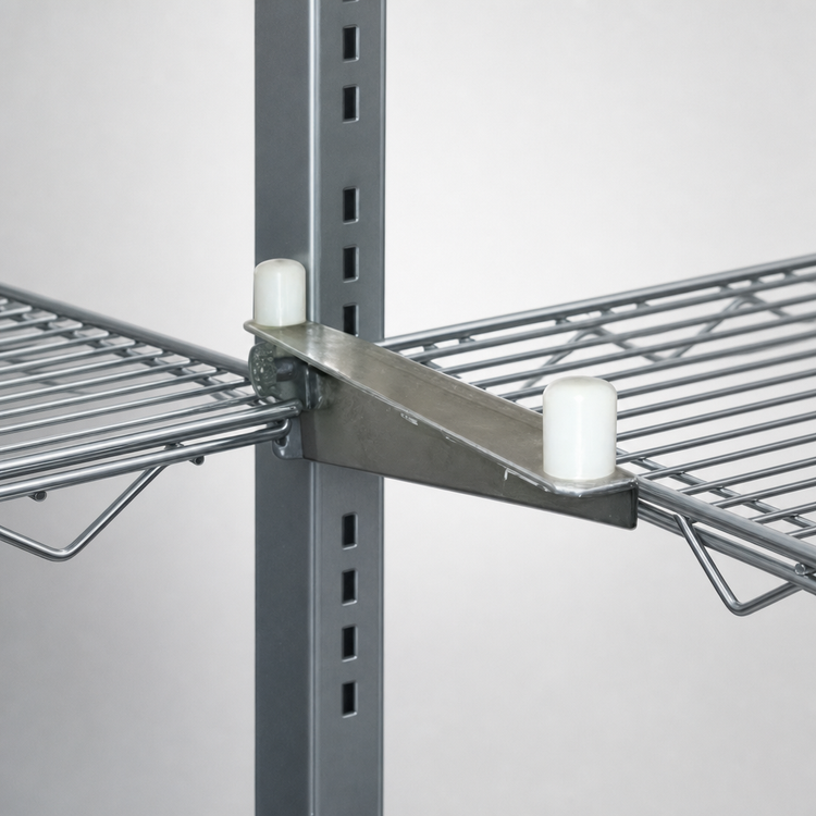 Product image #3 for Eagle Group 24-Inch Double Knob Aluminum Shelf Bracket for Cantilevered Shelving