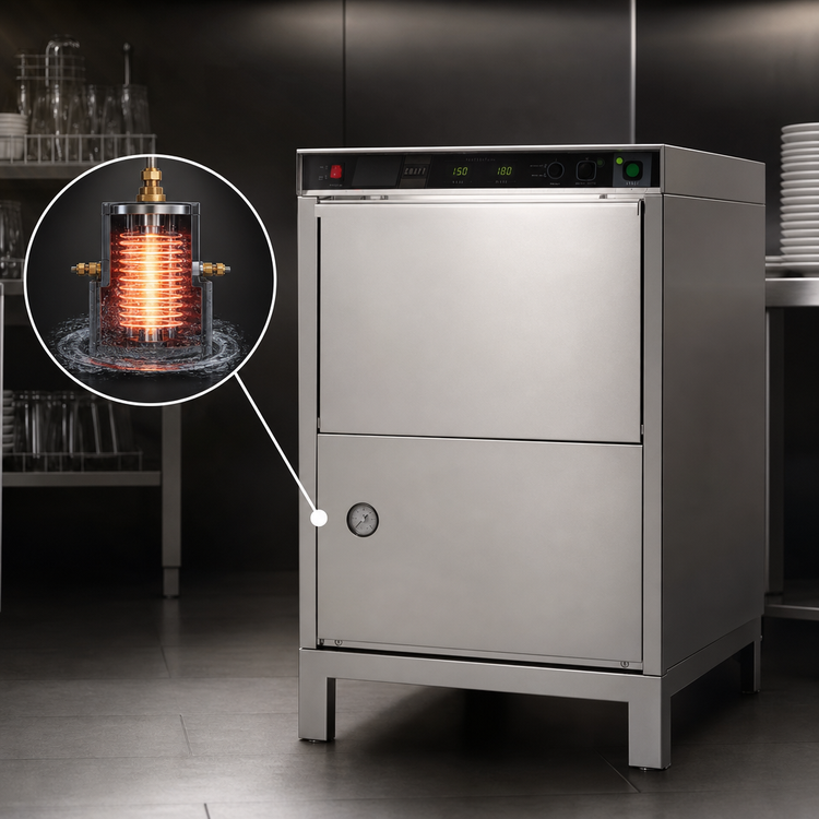 Product image #3 for Moyer Diebel Craft Series 601HTG-HSR9KW Undercounter High-Temperature Glasswasher with 9 kW Booster