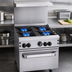 Thumbnail image #4 for Vulcan Endurance 24-Inch 4-Burner Gas Restaurant Range with Standard Oven and Backriser Hi-Shelf