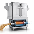 Thumbnail image #3 for Hobart Warewash - Flow CL54-DWR+BUILDUP Single-Tank Conveyor Dishwasher, 245 Racks/Hour, Touchscreen, High/Low Temp Convertible