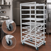 Thumbnail image #3 for Advance Tabco Special Value Series Full-Size Mobile Aluminum Can Rack with Casters for #5 and #10 Cans, 162 #10 or 216 #5 Capacity