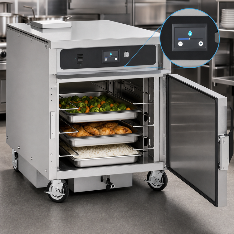 Product image #4 for Moisture Controlled Mobile Cook & Hold Cabinet with Touchscreen Controls, 3 Sheet Pan / 6 Hotel Pan Capacity