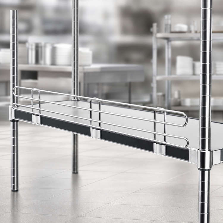 Product image #3 for Metro Super Erecta 60-Inch Chrome Shelf Ledge for Solid Shelving